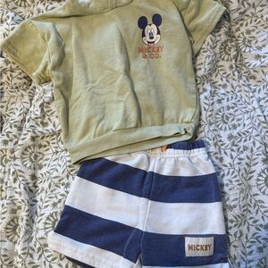 Disney Green and Blue Kids Matching Set